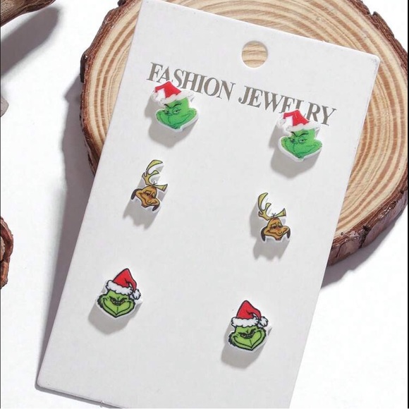 The Grinch Stud Earrings - Picture 4 of 5